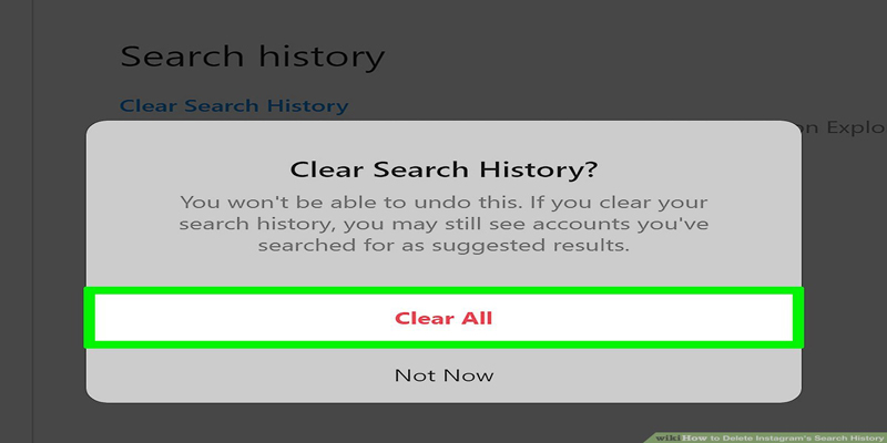 Delete search history 